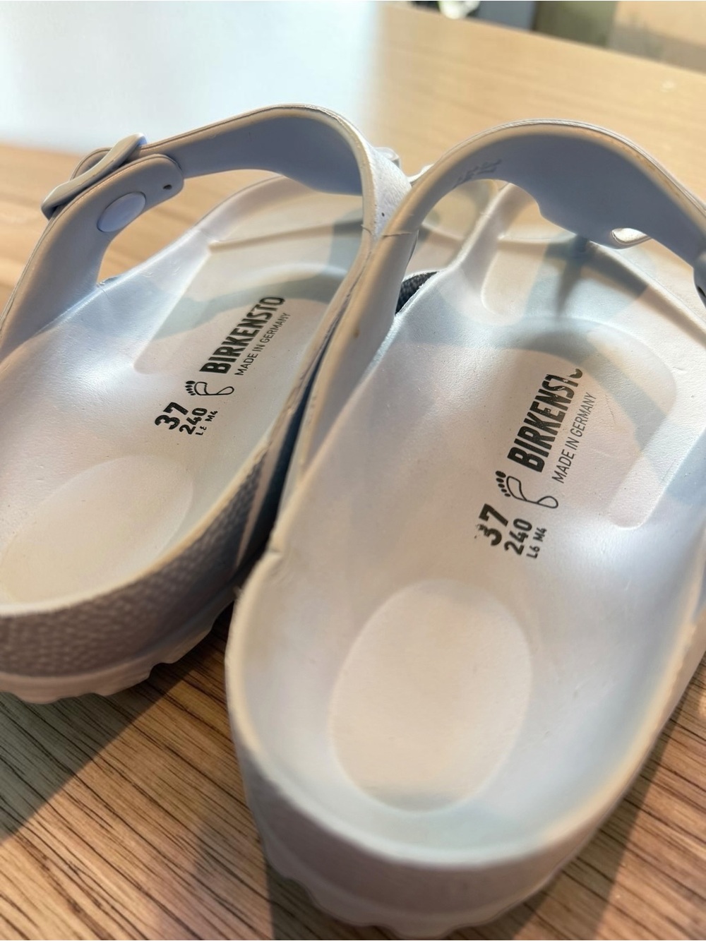 Birkenstock Gizeh EVA Waterproof Thong Sandals Baby Blue 37 - Picture 3 of 7